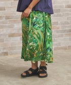 【ジェイプレスヨークストリート/J.PRESS YORK STREET】の【WOMEN】プリントフレア スカート グリーン系5|ID: prp329100004549897 ipo3291000000032730459