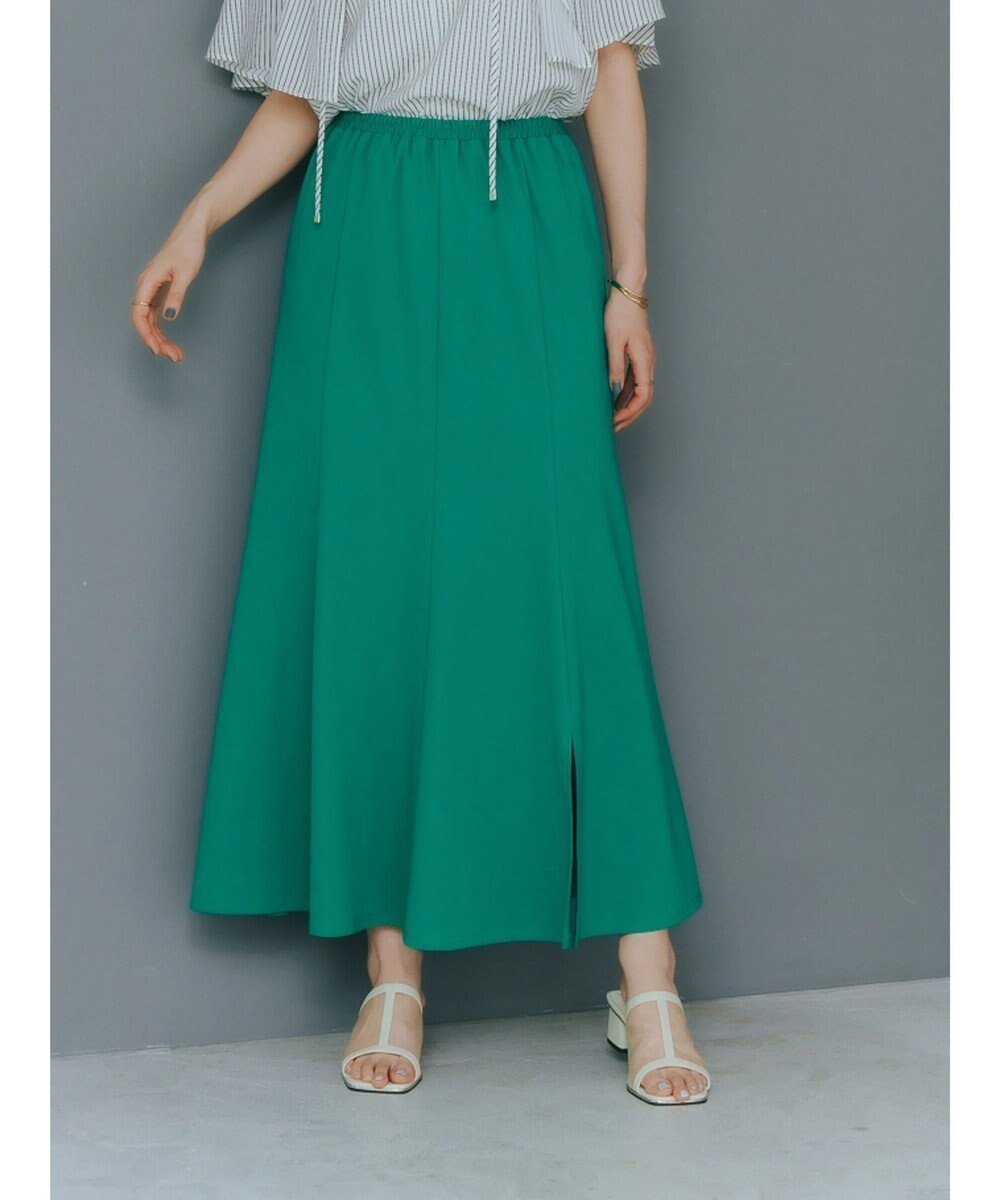 【イェッカ ヴェッカ/YECCA VECCA】のカットマーメイドロングスカート インテリア・キッズ・メンズ・レディースファッション・服の通販 founy(ファニー) 　ファッション　Fashion　レディースファッション　Fashion for Women　スカート　Skirts　ロングスカート　Long Skirts / Maxi & Midi Skirts　エレガント 上品　Elegant　スリット　Slit, Slit Detail　ポケット　Pocket, Pocket Detail　マーメイド　Mermaid, Fishtail Silhouette　ロング　Long, Long-Length　夏　Summer　春　Spring　S/S・春夏　SS, Spring/Summer, Warm Season　Green|ID: prp329100004550000 ipo3291000000034248849