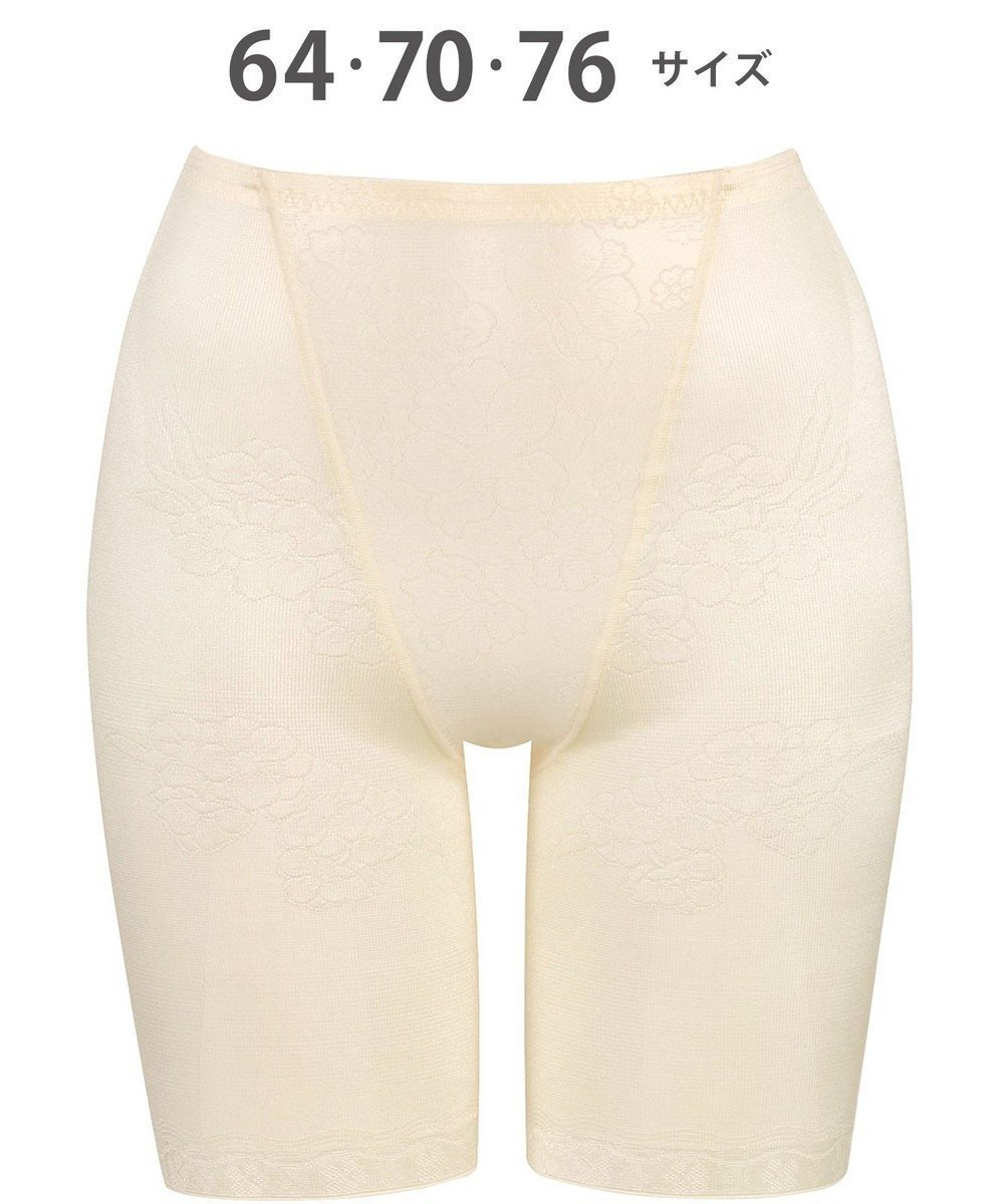 【ウィング/Wing】のガードル 【キュッとアップパンツ】 ヒップをまるくメリハリあるラインに ラクにおなか押さえ ロング丈 KQ0745 ウイング/ワコール インテリア・キッズ・メンズ・レディースファッション・服の通販 founy(ファニー) 　ファッション　Fashion　レディースファッション　Fashion for Women　パンツ　Pants & Trousers　下着・ランジェリー　Lingerie & Intimates　アンダーウェア・ベースインナー・肌着　Underwear / Base Layer / Undergarments　なめらか　Smooth, Silky Texture　アンダー　Underwear Essentials　メッシュ　Mesh, Net Fabric　ロング　Long, Long-Length　シェルベージュ|ID: prp329100004550121 ipo3291000000034268767