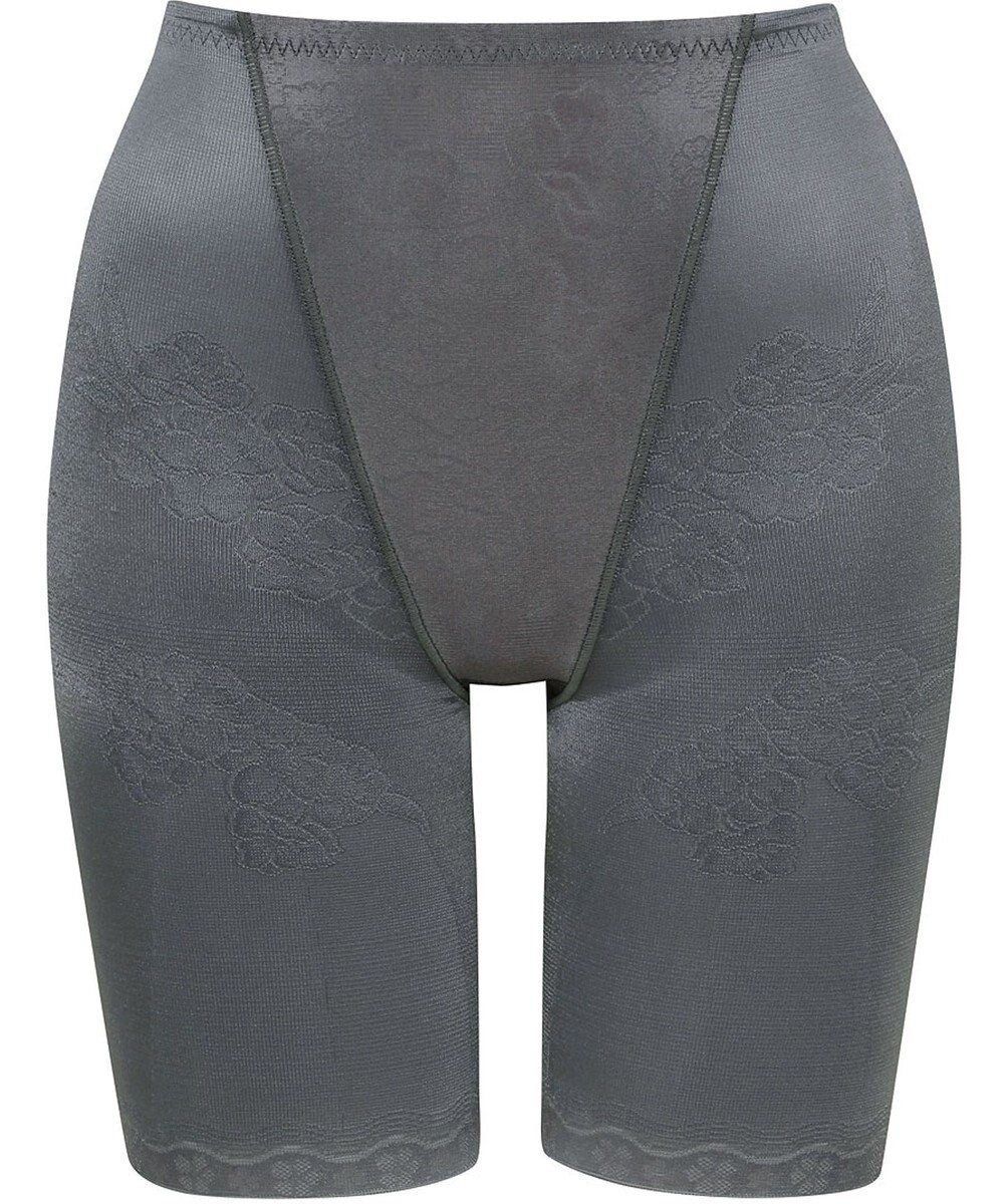 【ウィング/Wing】のガードル 【キュッとアップパンツ】 ヒップをまるくメリハリあるラインに ラクにおなか押さえ ロング丈 KQ0745 ウイング/ワコール インテリア・キッズ・メンズ・レディースファッション・服の通販 founy(ファニー) 　ファッション　Fashion　レディースファッション　Fashion for Women　パンツ　Pants & Trousers　下着・ランジェリー　Lingerie & Intimates　アンダーウェア・ベースインナー・肌着　Underwear / Base Layer / Undergarments　なめらか　Smooth, Silky Texture　アンダー　Underwear Essentials　メッシュ　Mesh, Net Fabric　ロング　Long, Long-Length　グレー|ID: prp329100004550121 ipo3291000000034268775