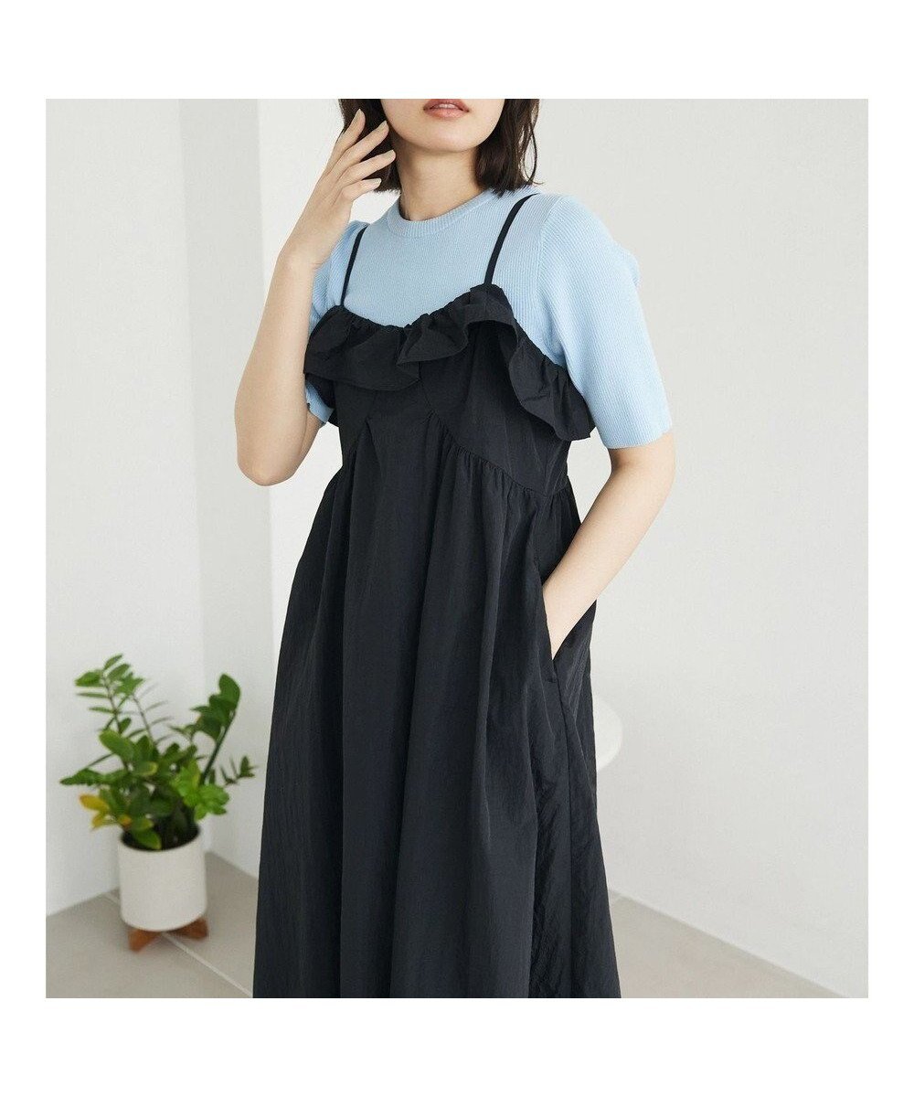 【グリーンパークス/Green Parks】の洗える コンパクトニットプルオーバー インテリア・キッズ・メンズ・レディースファッション・服の通販 founy(ファニー) 　ファッション　Fashion　レディースファッション　Fashion for Women　トップス・カットソー　Cut & Sew Tops　ニット　Knit Tops & Sweaters　カジュアルプルオーバー・ニットトップス　Pullovers & Knit Tops / Casual Pullovers　コンパクト　Compact, Small Size　スマート　Smart, Elegant　セーター　Sweater, Knitwear　フィット　Fit, Slim Fit　ボーダー　Border, Stripe　ポケット　Pocket, Pocket Detail　モノトーン　Monotone, Black and White　リブニット　Rib Knit, Ribbed Knit　夏　Summer　春　Spring　S/S・春夏　SS, Spring/Summer, Warm Season　洗える　Machine Washable　Light Blue|ID: prp329100004550203 ipo3291000000033689620