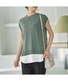 【エニィ スィス/any SiS】の【洗える】フレンチスリーブシャツテール ニット 人気、トレンドファッション・服の通販 founy(ファニー) ファッション Fashion レディースファッション Fashion for Women トップス・カットソー Cut & Sew Tops ニット Knit Tops & Sweaters シャツ・ブラウス・オフィスカジュアル Elegant Blouses & Button-Ups おすすめ Recommended / Our Picks ストレッチ Stretch, Stretchy Fabric スリーブ Sleeve, Long Sleeve / Short Sleeve セーター Sweater, Knitwear フレンチ French, French Style エレガント 上品 Elegant 夏 Summer 春 Spring S/S・春夏 SS, Spring/Summer, Warm Season 洗える Machine Washable ビジネス 仕事 通勤 Business / Work / Commuting thumbnail グリーン|ID: prp329100004550446 ipo3291000000034544767