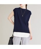 【エニィ スィス/any SiS】の【洗える】フレンチスリーブシャツテール ニット 人気、トレンドファッション・服の通販 founy(ファニー) ファッション Fashion レディースファッション Fashion for Women トップス・カットソー Cut & Sew Tops ニット Knit Tops & Sweaters シャツ・ブラウス・オフィスカジュアル Elegant Blouses & Button-Ups おすすめ Recommended / Our Picks ストレッチ Stretch, Stretchy Fabric スリーブ Sleeve, Long Sleeve / Short Sleeve セーター Sweater, Knitwear フレンチ French, French Style エレガント 上品 Elegant 夏 Summer 春 Spring S/S・春夏 SS, Spring/Summer, Warm Season 洗える Machine Washable ビジネス 仕事 通勤 Business / Work / Commuting thumbnail ネイビー|ID: prp329100004550446 ipo3291000000034544768