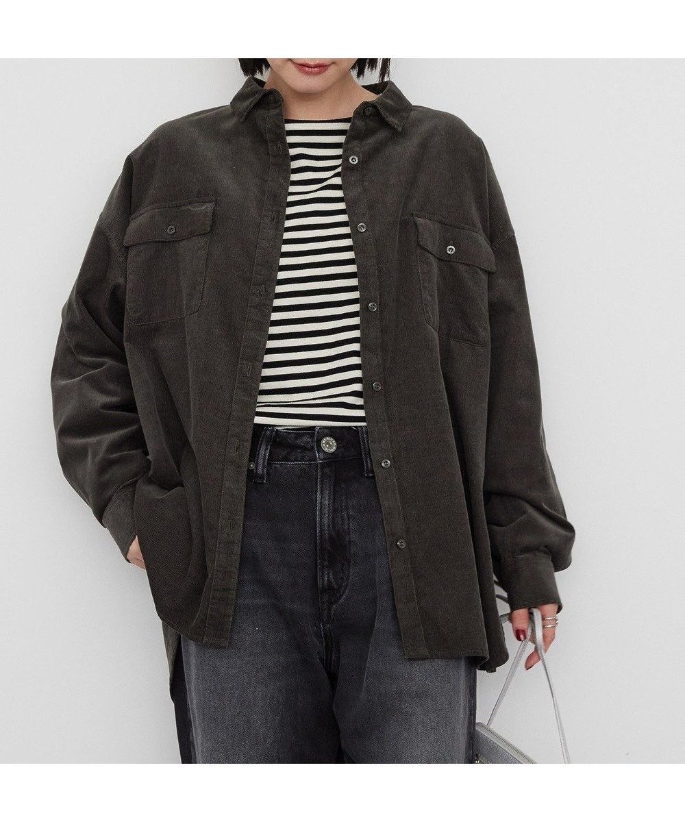 【アメリカンホリック/AMERICAN HOLIC】のWポケットコーデュロイシャツ 人気、トレンドファッション・服の通販 founy(ファニー) 　ファッション　Fashion　レディースファッション　Fashion for Women　トップス・カットソー　Cut & Sew Tops　シャツ・ブラウス・オフィスカジュアル　Elegant Blouses & Button-Ups　おすすめ　Recommended / Our Picks　コーデュロイ　Corduroy, Cord Fabric　ダブル　Double, Double-Breasted　ボトム　Bottoms, Lower Wear　ポケット　Pocket, Pocket Detail　ワーク　Workwear, Utility Style　A/W・秋冬　Autumn/Winter　 other-1|ID: prp329100004550476 ipo3291000000032729258