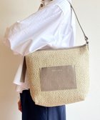 【エクエル ル スティル デヴィ/Hekher Le Style de Vie】の【日本製 / 3WAY】ジュート×牛革 ショルダーバッグmedium グレージュ|ID: prp329100004550485 ipo3291000000033379669