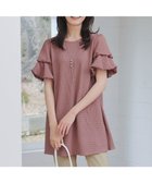 【ティアクラッセ/Tiaclasse】の【洗える】変形バルーンスリーブカットソーチュニック ピンク|ID: prp329100004550496 ipo3291000000032159997