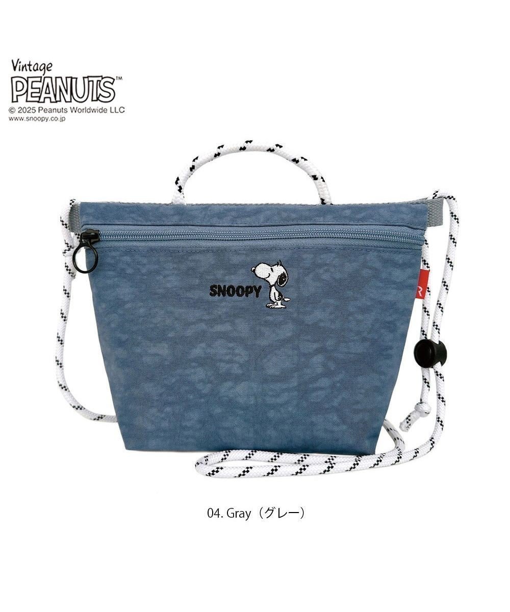 【ルートート/ROOTOTE】の8438【スヌーピー】IP.サコッシュ.ポリ.ピーナッツ-0F インテリア・キッズ・メンズ・レディースファッション・服の通販 founy(ファニー) 　ファッション　Fashion　レディースファッション　Fashion for Women　カメラ　Camera Accessories　クッション　Cushion, Throw Pillow　クール　Cool, Chic　軽量　Lightweight, Ultra Light　ショルダー　Shoulder, Shoulder Strap　シンプル　Simple, Minimal　財布　Wallet, Purse　ベーシック　Basic, Essential　ポケット　Pocket, Pocket Detail　メッシュ　Mesh, Net Fabric　ワッシャー　Washer, Crinkled Finish　ワンポイント　One Point, Statement Accent　04:グレー|ID: prp329100004550513 ipo3291000000032729799