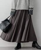 【23区/NIJYUSANKU】の【洗える】ストレッチタイプライター フレア スカート スレート系|ID: prp329100004550619 ipo3291000000033661369