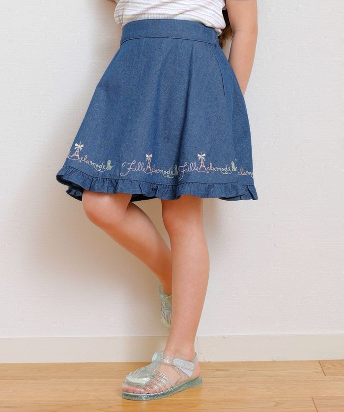 【エニファム/any FAM / KIDS】の裾 ロゴ刺繍 スカパン インテリア・キッズ・メンズ・レディースファッション・服の通販 founy(ファニー) https://founy.com/ ファッション Fashion キッズファッション Fashion for Kids ボトムス Bottoms インナー Innerwear シンプル Simple, Minimal フリル Frill, Ruffle フレンチ French, French Style ポケット Pocket, Pocket Detail 再入荷 Restock / Back in Stock 夏 Summer 春 Spring S/S・春夏 SS, Spring/Summer, Warm Season |ID: prp329100004551059 ipo3291000000032364056