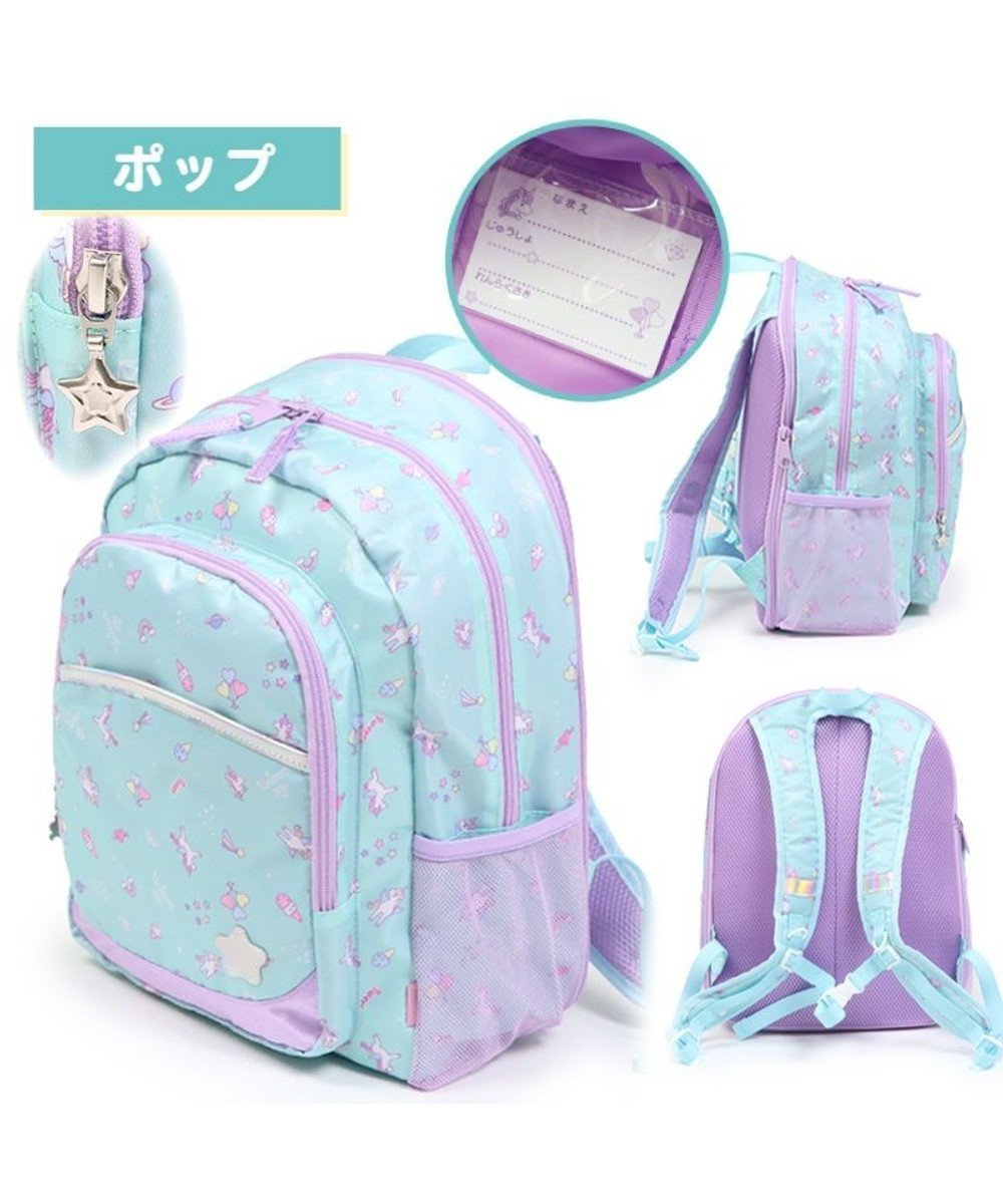 【マザーガーデン/Mother garden / KIDS】のマザーガーデン 子供用 リュックサック 【Lサイズ 】《 ユニコーン / 野いちご 》 インテリア・キッズ・メンズ・レディースファッション・服の通販 founy(ファニー) 　ファッション　Fashion　キッズファッション　Fashion for Kids　ガーデン　Garden, Gardening　ガーリー　Girly, Feminine Style　キャラクター　Character, Licensed Characters　ショルダー　Shoulder, Shoulder Strap　ダブル　Double, Double-Breasted　デイパック　Daypack, Casual Backpack　ポケット　Pocket, Pocket Detail　メッシュ　Mesh, Net Fabric　リボン　Ribbon, Bow　リュック　Backpack, Rucksack　旅行　Travel　ポップ柄|ID: prp329100004551072 ipo3291000000033653005