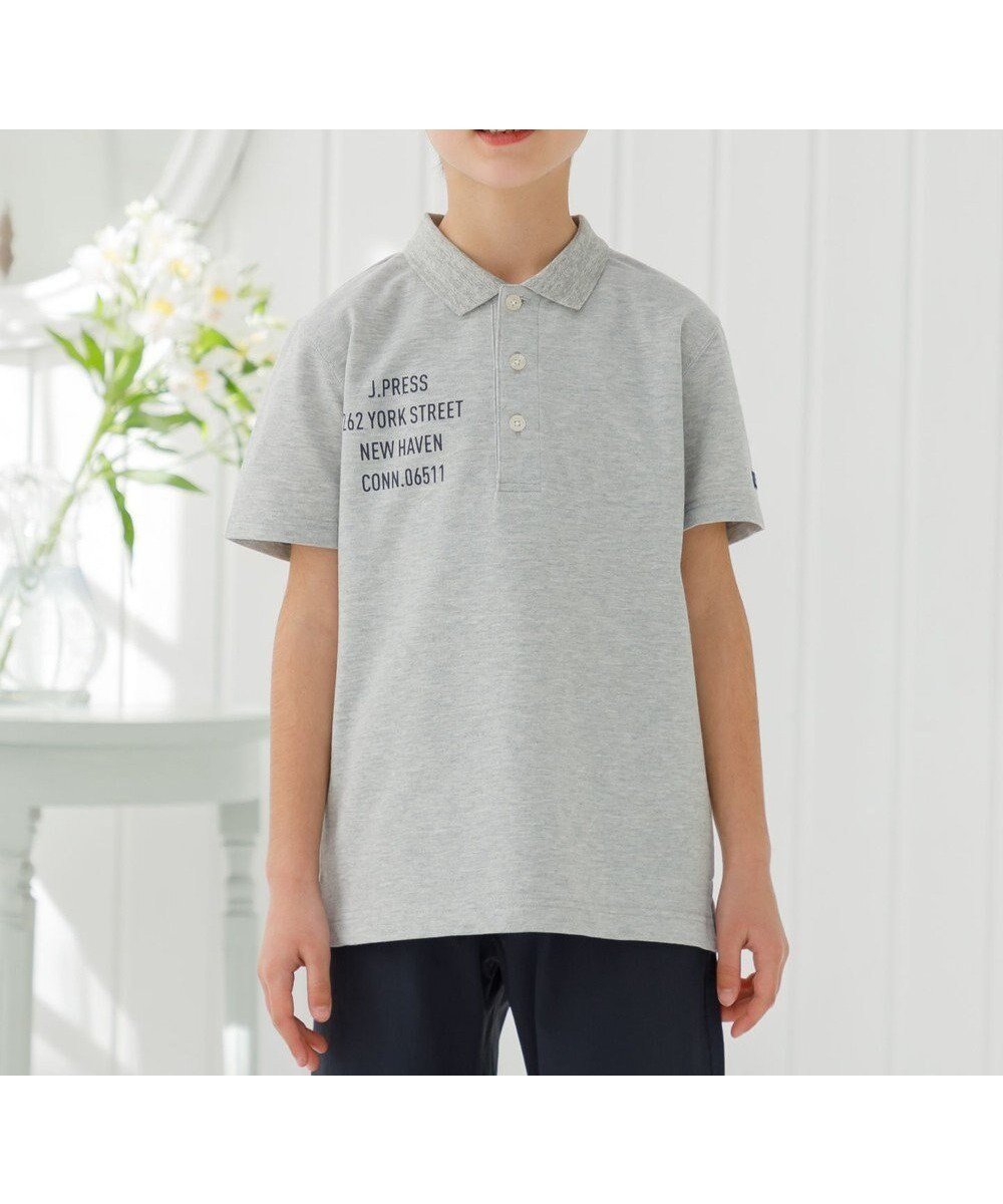 【ジェイ プレス/J.PRESS / KIDS】の【100-130cm】T/C ライト 鹿の子 半袖ポロシャツ インテリア・キッズ・メンズ・レディースファッション・服の通販 founy(ファニー) 　ファッション　Fashion　キッズファッション　KIDS　トップス・カットソー　Tops/Tees/Kids　オレンジ　Orange　春　Spring　鹿の子　Pique　スマホ　Smartphone　トレンド　Trend　定番　Standard　人気　Popularity　プリント　Print　ベーシック　Basic　ポロシャツ　Polo Shirt　半袖　Short Sleeve　無地　Plain Color　ワンポイント　One Point　S/S・春夏　Ss・Spring/Summer　夏　Summer　エレガント 上品　Elegant　2025年　2025　2025春夏・S/S　Ss,Spring/Summer,2025　グレー系|ID: prp329100004551077 ipo3291000000032257848