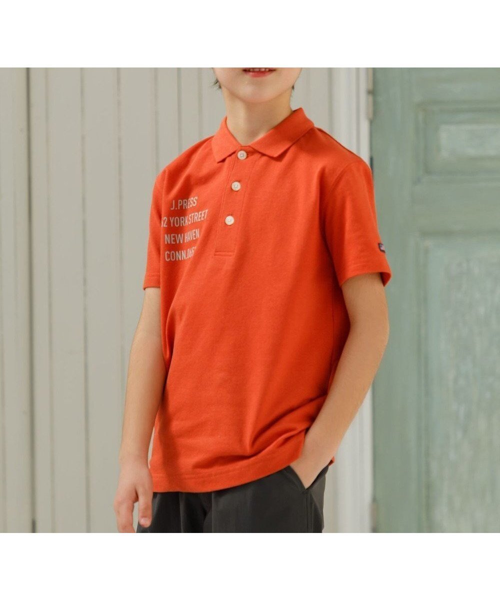 【ジェイ プレス/J.PRESS / KIDS】の【100-130cm】T/C ライト 鹿の子 半袖ポロシャツ インテリア・キッズ・メンズ・レディースファッション・服の通販 founy(ファニー) 　ファッション　Fashion　キッズファッション　KIDS　トップス・カットソー　Tops/Tees/Kids　オレンジ　Orange　春　Spring　鹿の子　Pique　スマホ　Smartphone　トレンド　Trend　定番　Standard　人気　Popularity　プリント　Print　ベーシック　Basic　ポロシャツ　Polo Shirt　半袖　Short Sleeve　無地　Plain Color　ワンポイント　One Point　S/S・春夏　Ss・Spring/Summer　夏　Summer　エレガント 上品　Elegant　2025年　2025　2025春夏・S/S　Ss,Spring/Summer,2025　オレンジ系|ID: prp329100004551077 ipo3291000000032257849