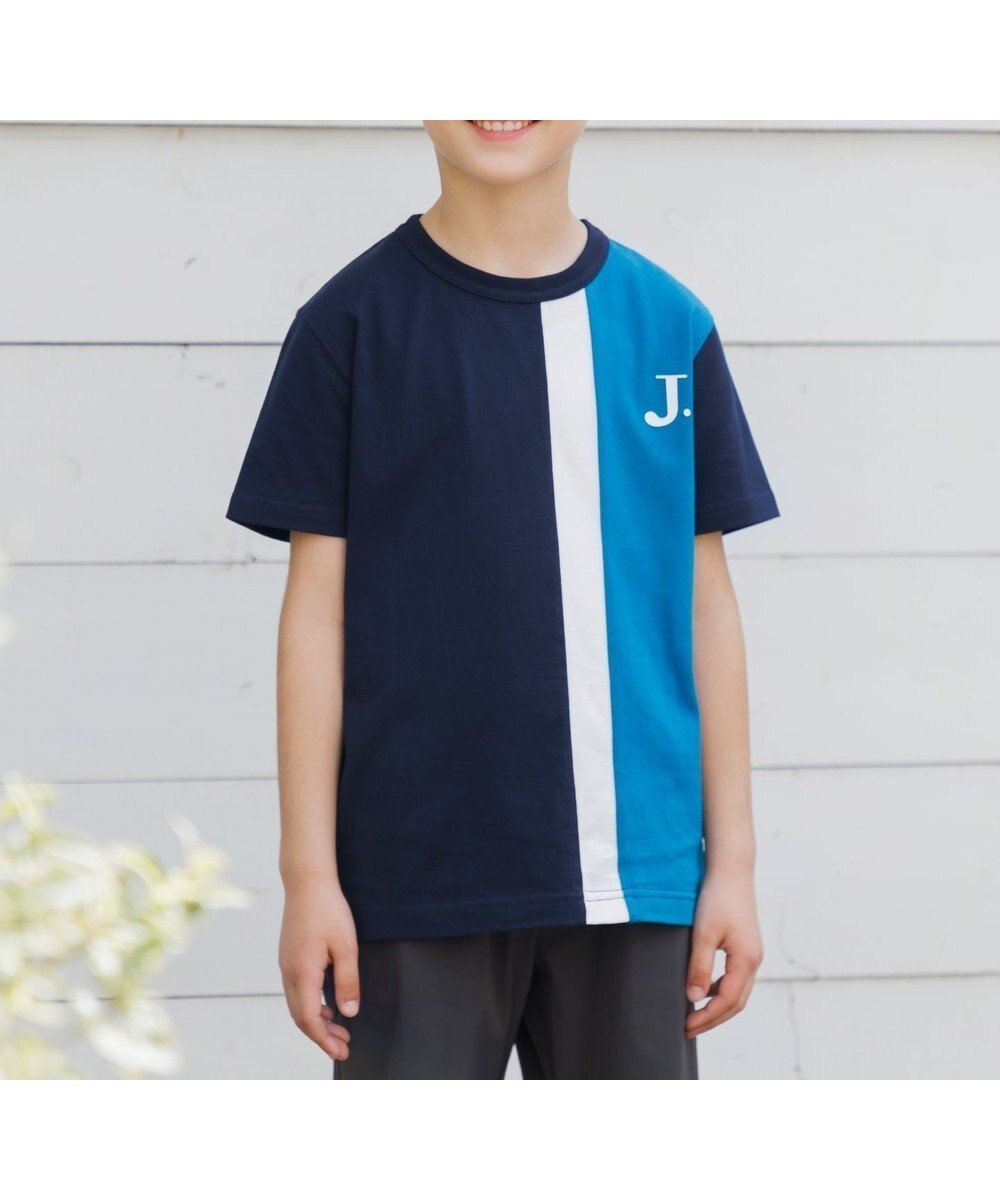 【ジェイ プレス/J.PRESS / KIDS】の【100-130cm】50/2 トリコストライプ 切替Tシャツ インテリア・キッズ・メンズ・レディースファッション・服の通販 founy(ファニー) 　ファッション　Fashion　キッズファッション　KIDS　トップス・カットソー　Tops/Tees/Kids　オレンジ　Orange　春　Spring　カットソー　Cut And Sew　切替　Switching　ストライプ　Stripe　スマホ　Smartphone　トレンド　Trend　定番　Standard　人気　Popularity　ベーシック　Basic　半袖　Short Sleeve　ランダム　Random　S/S・春夏　Ss・Spring/Summer　夏　Summer　エレガント 上品　Elegant　2025年　2025　2025春夏・S/S　Ss,Spring/Summer,2025　ダルブルー系|ID: prp329100004551078 ipo3291000000032166624