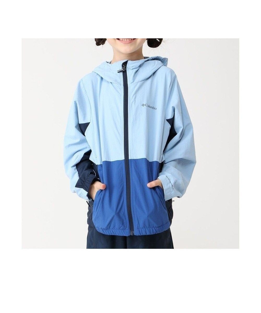 【コロンビア/Columbia / KIDS】のColumbia/ 【KIDS】テイバートレイルウィンドブレイカー /コロンビア インテリア・キッズ・メンズ・レディースファッション・服の通販 founy(ファニー) 　ファッション　Fashion　キッズファッション　Fashion for Kids　アウター　Coat Outerwear /Kids　おすすめ　Recommended / Our Picks　アウトドア　Outdoor Clothing　カラフル　Colorful Design　ジャケット　Jacket, Outerwear　スポーティ　Sporty, Casual Athletic　ポケット　Pocket, Pocket Detail　メッシュ　Mesh, Net Fabric　ライニング　Inner Lining, Inner Fabric, Lined　再入荷　Restock / Back in Stock　切替　Switching, Contrast Panel　夏　Summer　S/S・春夏　SS, Spring/Summer, Warm Season　A/W・秋冬　Autumn/Winter　Ripple Blue、 Coll Navy、 Mountain Blue|ID: prp329100004551095 ipo3291000000033394944