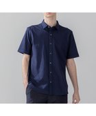 【ジョゼフ オム/JOSEPH HOMME / MEN】の【WEB・一部店舗限定】 ドライサッカーストレッチ 半袖レギュラーカラーシャツ ネイビー系|ID: prp329100004551112 ipo3291000000032977699