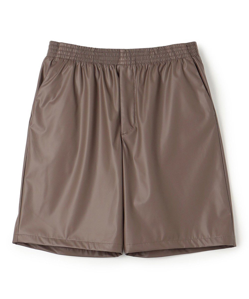 【アンフィーロ/UNFILO / MEN】のレザーライク ショートパンツ インテリア・キッズ・メンズ・レディースファッション・服の通販 founy(ファニー) 　ファッション　Fashion　メンズファッション　MEN　ボトムス　Bottoms/Men　ハーフ / ショートパンツ　Short Pants　ギャザー　Gather　ショーツ　Shorts　ショート　Short　シルク　Silk　シンプル　Simple　ストレッチ　Stretch　パウダー　Powder　夏　Summer　春　Spring　S/S・春夏　Ss・Spring/Summer　モカ|ID: prp329100004551144 ipo3291000000032166991