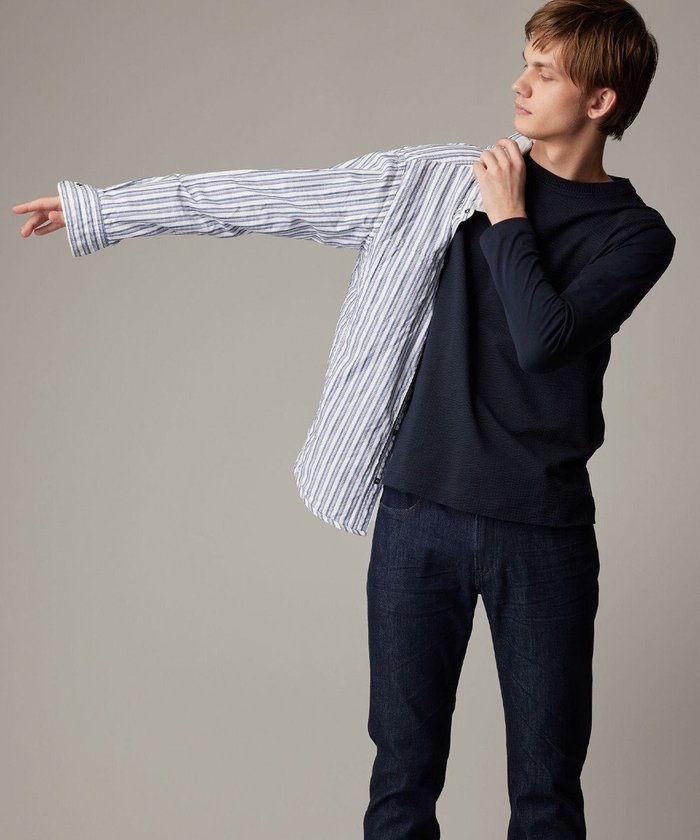 【ジョセフ アブード/JOSEPH ABBOUD / MEN】の【25SS・2WAY】リバーシブルシャツ インテリア・キッズ・メンズ・レディースファッション・服の通販 founy(ファニー) https://founy.com/ ファッション Fashion メンズファッション Men's Style Online トップス・カットソー Tops/Tshirt/Men シャツ Shirts 2025年 2025 2025春夏・S/S Ss,Spring/Summer,2025 シャンブレー Chambray ストライプ Stripe ドット Dot パターン Pattern ワイヤー Wire 夏 Summer 定番 Standard 春 Spring S/S・春夏 Ss・Spring/Summer 無地 Plain Color |ID: prp329100004551174 ipo3291000000032662518