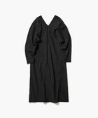 【エイトン/ATON】のCATCH WASHER COTTON Vネックドレス BLACK|ID: prp329100004551203 ipo3291000000033603969