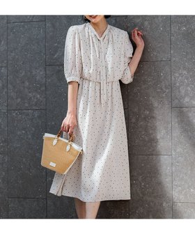 【23区/NIJYUSANKU】 【洗える】バックサテンアムンゼンレユールダイヤプリント ワンピース人気、トレンドファッション・服の通販 founy(ファニー) ファッション Fashion レディースファッション Fashion for Women ワンピース Dresses 春 Spring 洗える Machine Washable フレア Flare, Flared プリント Print, Printed Pattern モチーフ Motif, Design Theme ランダム Random, Irregular リボン Ribbon, Bow S/S・春夏 SS, Spring/Summer, Warm Season 夏 Summer 2024年 2024 2024春夏・S/S Spring/Summer 2024 SS24 エレガント 上品 Elegant |ID:prp329100004551300