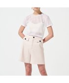 【グレース コンチネンタル/GRACE CONTINENTAL】のリネンタッチハーフパンツ ベージュ|ID: prp329100004551341 ipo3291000000032686332