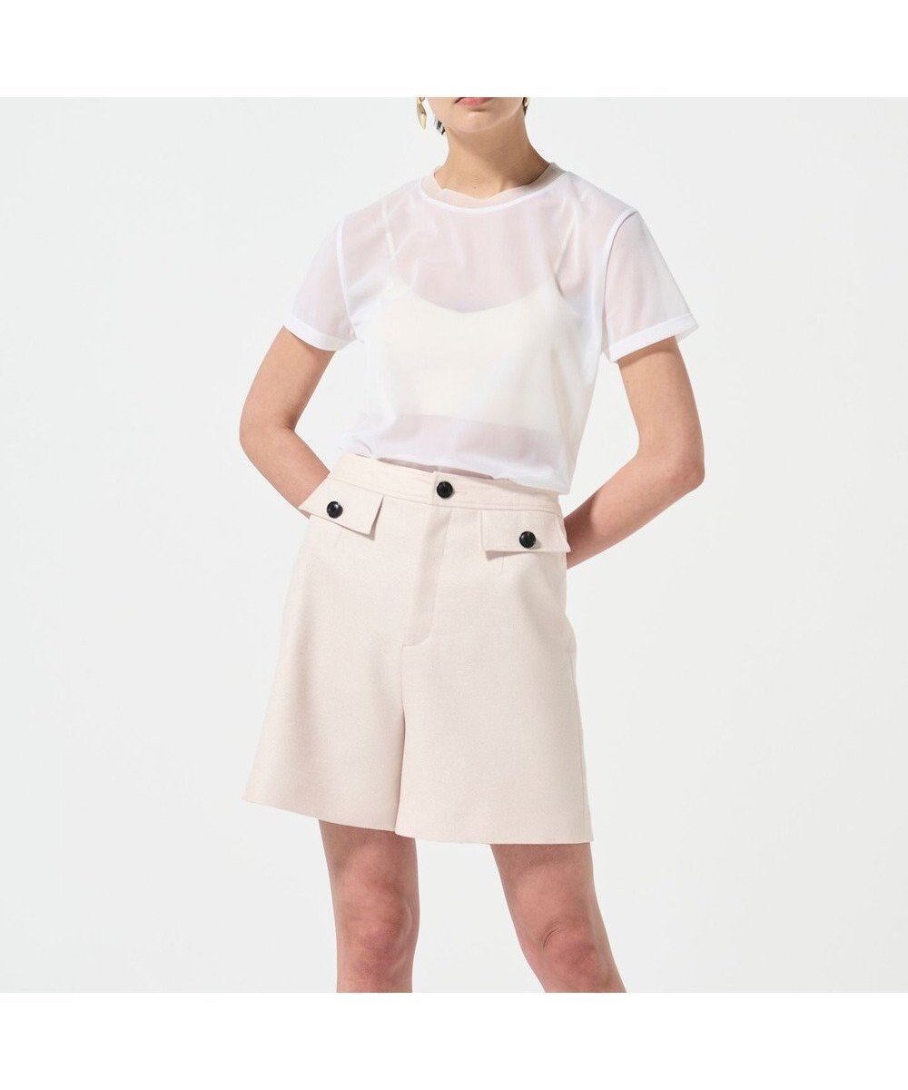 【グレース コンチネンタル/GRACE CONTINENTAL】のリネンタッチハーフパンツ 人気、トレンドファッション・服の通販 founy(ファニー) 　ファッション　Fashion　レディースファッション　Fashion for Women　パンツ　Pants & Trousers　ショートパンツ・ハーフパンツ　High-Waisted & Relaxed Shorts　ショート　Short, Short Length　ハーフ　Half, Half-Length　夏　Summer　S/S・春夏　SS, Spring/Summer, Warm Season　A/W・秋冬　Autumn/Winter　 other-1|ID: prp329100004551341 ipo3291000000034410901