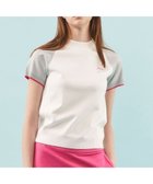 【23区 ゴルフ/NIJYUSANKU GOLF】の【WOMEN】【ウォッシャブル】バイカラー モックネック ニット ホワイト系|ID: prp329100004551369 ipo3291000000032686308
