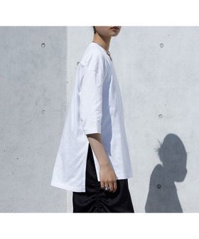 【シトム/SITOM】のDCHコットン7分袖チュニック Tシャツ 人気、トレンドファッション・服の通販 founy(ファニー) ファッション Fashion レディースファッション Fashion for Women トップス・カットソー Cut & Sew Tops シャツ・ブラウス・オフィスカジュアル Elegant Blouses & Button-Ups ロングTシャツ・Tシャツ Longline T-Shirts & Tees カットソー・ベーシックTシャツ Cut-and-Sewn Tops / Stretch Tees & Basics インド Indian Textile 春 Spring 洗える Machine Washable 秋 Autumn カットソー Cut and Sewn Top ショルダー Shoulder, Shoulder Strap スリット Slit, Slit Detail チュニック Tunic, Long Top ドロップ Drop Shoulder, Dropped Style パターン Pattern, Design Print ベーシック Basic, Essential ポケット Pocket, Pocket Detail S/S・春夏 SS, Spring/Summer, Warm Season 夏 Summer エレガント 上品 Elegant ビジネス 仕事 通勤 Business / Work / Commuting |ID:prp329100004551386
