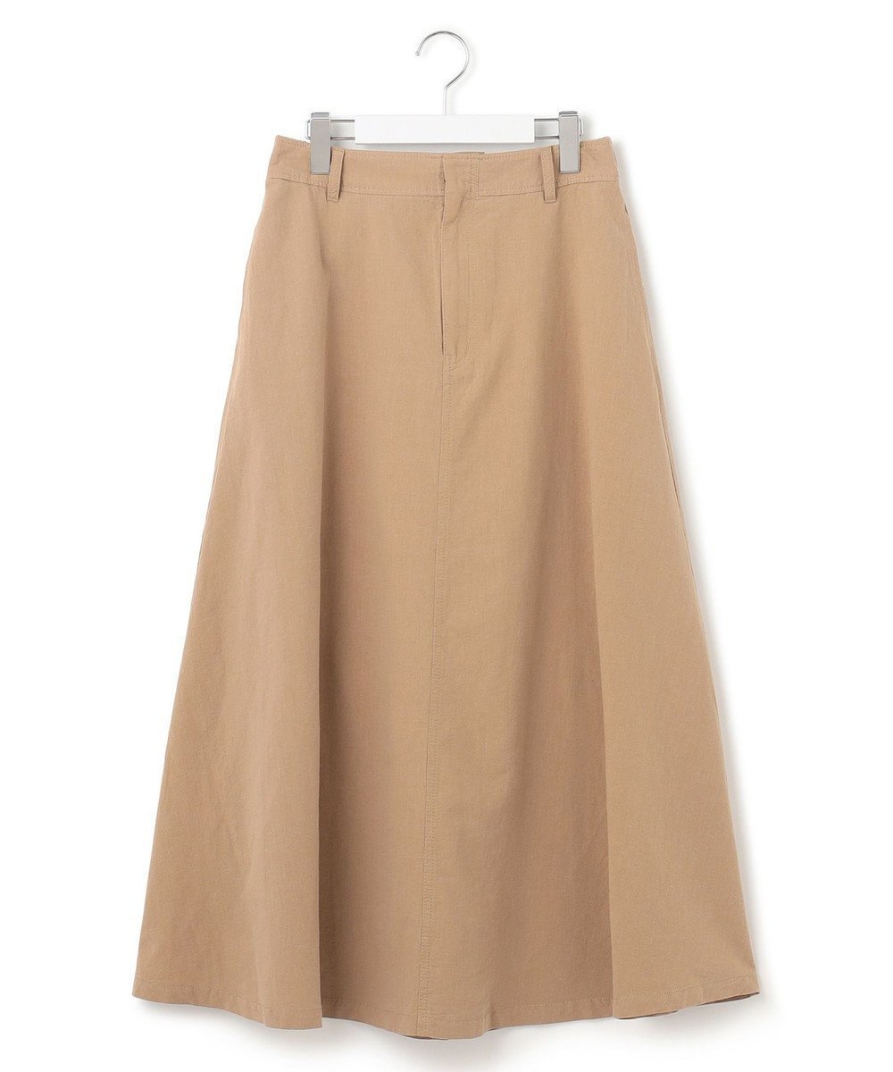 【ジェイプレスヨークストリート/J.PRESS YORK STREET】の【WOMEN】ワンウォッシュリネンコットン スカート インテリア・キッズ・メンズ・レディースファッション・服の通販 founy(ファニー) 　ファッション　Fashion　レディースファッション　Ladies' Fashion Online　スカート　Skirt　春　Spring　サンダル　Sandals　ショート　Short　スニーカー　Sneakers　タンク　Tank　フレア　Flare　ポケット　Pocket　マキシ　Maxi　リネン　Linen　リラックス　Relax　S/S・春夏　Ss・Spring/Summer　夏　Summer　ベージュ系|ID: prp329100004551447 ipo3291000000032525123