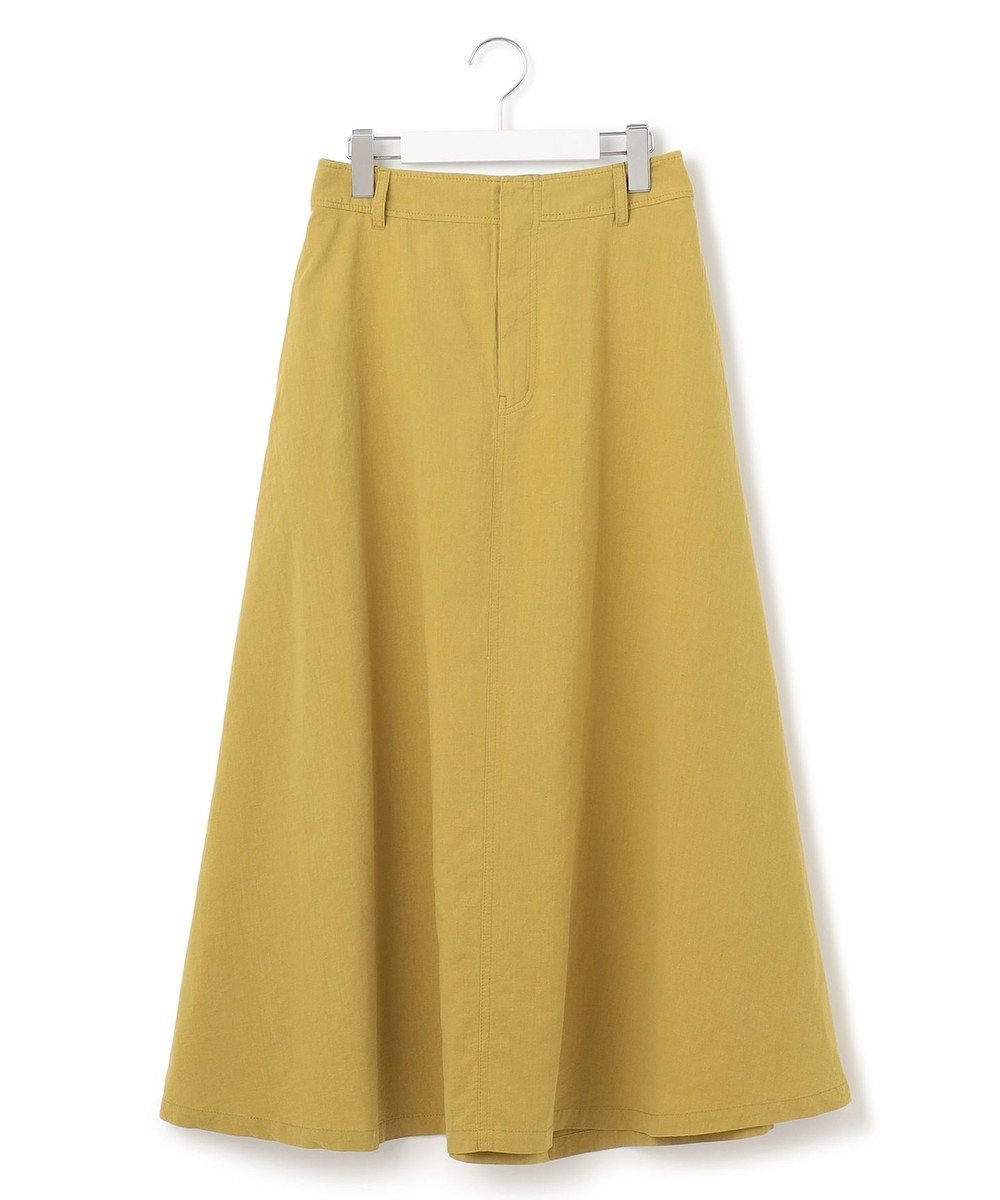 【ジェイプレスヨークストリート/J.PRESS YORK STREET】の【WOMEN】ワンウォッシュリネンコットン スカート インテリア・キッズ・メンズ・レディースファッション・服の通販 founy(ファニー) 　ファッション　Fashion　レディースファッション　Ladies' Fashion Online　スカート　Skirt　春　Spring　サンダル　Sandals　ショート　Short　スニーカー　Sneakers　タンク　Tank　フレア　Flare　ポケット　Pocket　マキシ　Maxi　リネン　Linen　リラックス　Relax　S/S・春夏　Ss・Spring/Summer　夏　Summer　イエロー系|ID: prp329100004551447 ipo3291000000032525125
