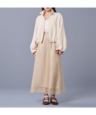 【アンクレイヴ/uncrave】の【手洗い可】リンクルオーガンジー フレアスカート(uncrave STANDARD) ベージュ|ID: prp329100004551465 ipo3291000000036299374