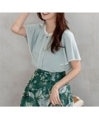 【エニィ スィス/any SiS】の【洗える】バイカラーフレア ブラウス ミント|ID: prp329100004551478 ipo3291000000034295435