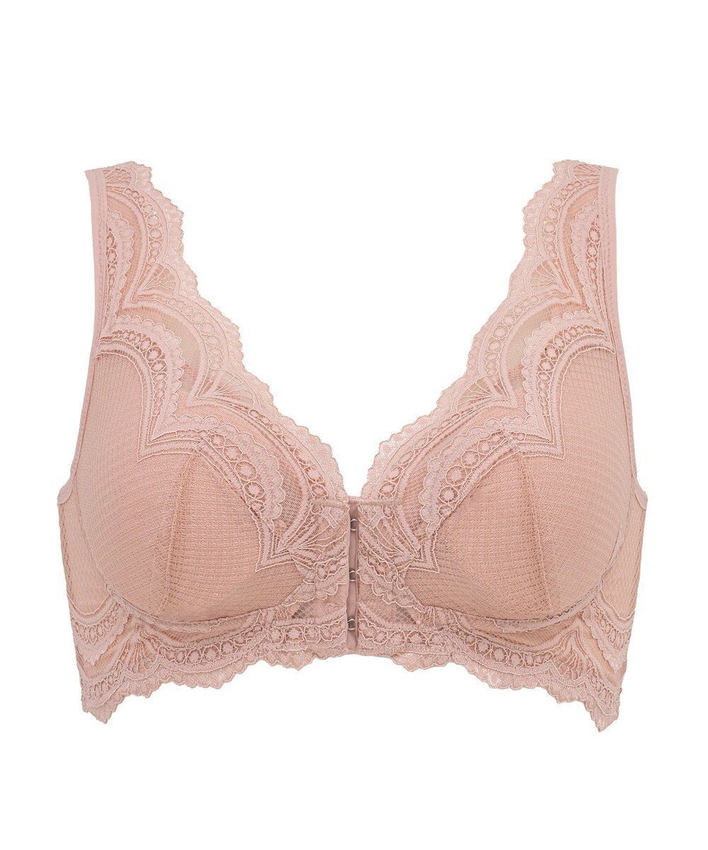 【ブラデリス ニューヨーク/BRADELIS New York】の【BRADELIS Me / ノンワイヤー・コンパクト補正】 フロントホックブラ24A1 フロントファスナー インテリア・キッズ・メンズ・レディースファッション・服の通販 founy(ファニー) 　ファッション　Fashion　レディースファッション　Fashion for Women　アンダー　Underwear Essentials　コンパクト　Compact, Small Size　吸水　Absorbent, Quick-Dry　ショルダー　Shoulder, Shoulder Strap　タンク　Tank Top, Sleeveless Top　ビキニ　Bikini, Two-Piece Swimsuit　フィット　Fit, Slim Fit　フロント　Front, Front Design　ブラジャー　Bra, Lingerie　ポケット　Pocket, Pocket Detail　メッシュ　Mesh, Net Fabric　ランジェリー　Lingerie, Intimate Wear　ループ　Loop, Loop Knit　レース　Lace, Lace Fabric　ワイヤー　Wire, Wired Bra　おすすめ　Recommended / Our Picks　ヌーディピンク|ID: prp329100004551520 ipo3291000000032678702