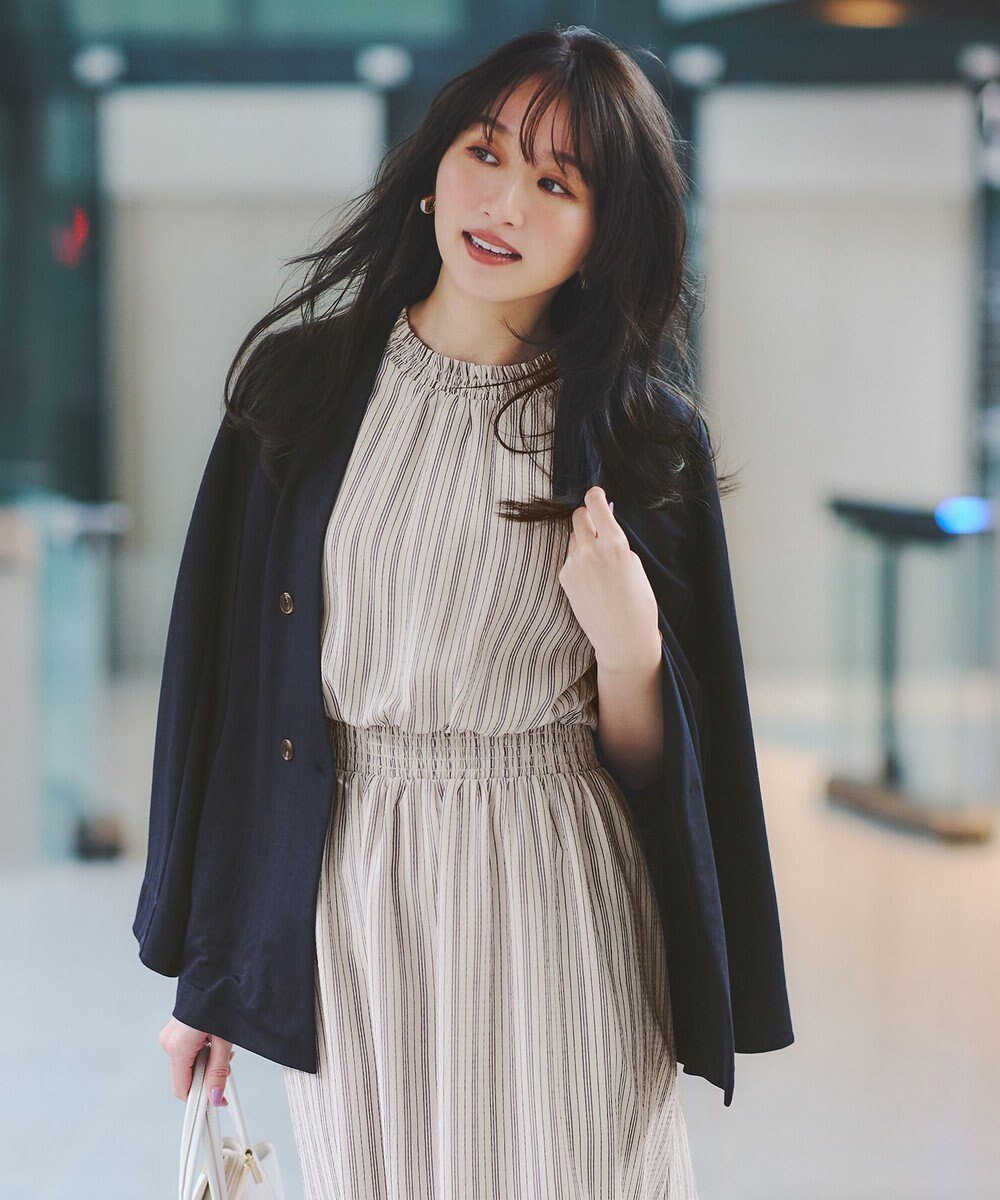 【エニィ スィス/any SiS】の【洗える】ノーカラーライト ジャケット インテリア・キッズ・メンズ・レディースファッション・服の通販 founy(ファニー) 　ファッション　Fashion　レディースファッション　Fashion for Women　アウター　Coat / Outerwear Collection　レディースジャケット・軽アウター　Jackets　ノーカラージャケット / シンプル上品コーデ　Collarless Jackets　おすすめ　Recommended / Our Picks　カーディガン　Cardigan, Knitwear　ジャケット　Jacket, Outerwear　ストレッチ　Stretch, Stretchy Fabric　スリット　Slit, Slit Detail　デニム　Denim, Jeans Material　ボトム　Bottoms, Lower Wear　夏　Summer　旅行　Travel　春　Spring　S/S・春夏　SS, Spring/Summer, Warm Season　洗える　Machine Washable　ネイビー|ID: prp329100004551550 ipo3291000000032650425