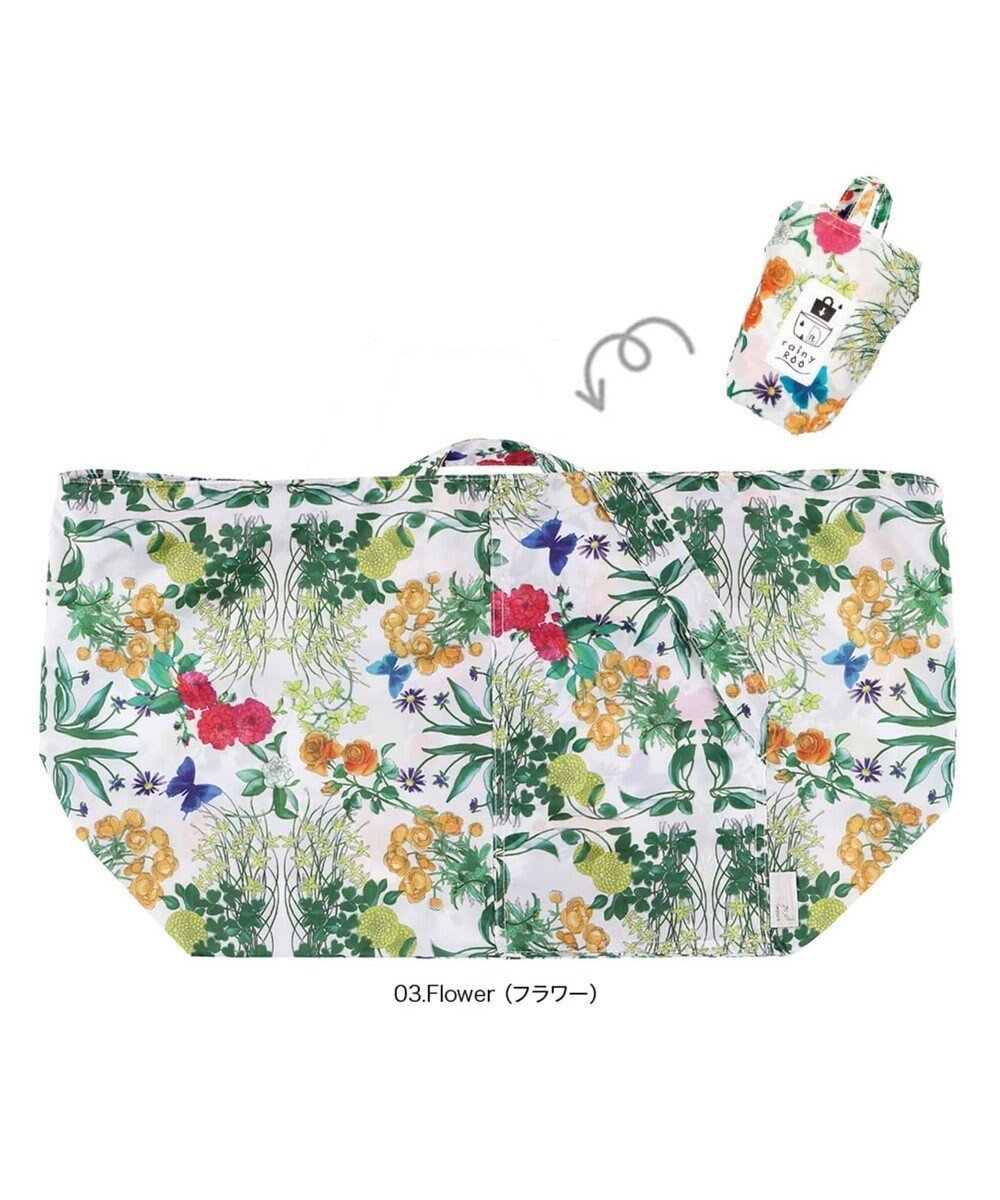 【ルートート/ROOTOTE】の1882【レインバッグ&エコバッグ:はっ水加工】/ LT.レイニールー-F インテリア・キッズ・メンズ・レディースファッション・服の通販 founy(ファニー) 　ファッション　Fashion　レディースファッション　Fashion for Women　コンパクト　Compact, Small Size　傘　Umbrella, Parasol　ドット　Polka Dot, Dot Pattern　ハンカチ　Handkerchief, Hanky　パターン　Pattern, Design Print　プリント　Print, Printed Pattern　ポケット　Pocket, Pocket Detail　水玉　Polka Dot, Dot Pattern　ランダム　Random, Irregular　03:フラワー|ID: prp329100004551733 ipo3291000000033187733