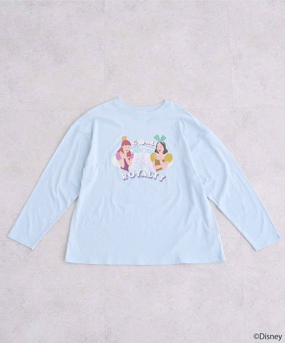 【アースミュージックアンドエコロジー/earth music&ecology】のシンデレラ/プリントロンTEE インテリア・キッズ・メンズ・レディースファッション・服の通販 founy(ファニー) 　ファッション　Fashion　レディースファッション　WOMEN　トップス・カットソー　Tops/Tshirt　シャツ/ブラウス　Shirts/Blouses　ロング / Tシャツ　T-Shirts　カットソー　Cut and Sewn　カットソー　Cut And Sew　キャラクター　Character　フロント　Front　ロング　Long　夏　Summer　春　Spring　S/S・春夏　Ss・Spring/Summer　Sax|ID: prp329100004551788 ipo3291000000032170415