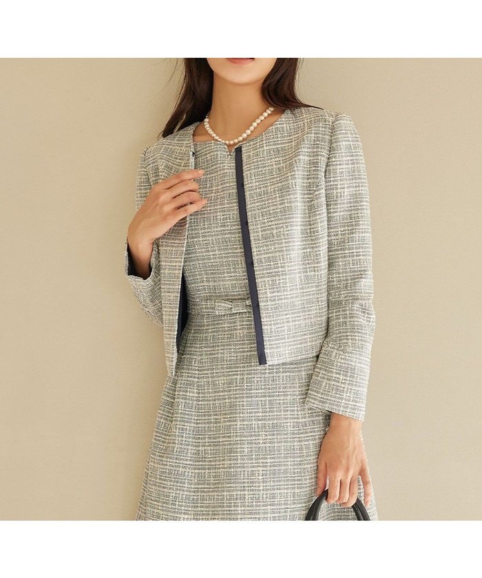 【トッカ/TOCCA】の【WEB限定カラーあり・洗える】FIRST SPRINGS ジャケット インテリア・キッズ・メンズ・レディースファッション・服の通販 founy(ファニー) https://founy.com/ ファッション Fashion レディースファッション Fashion for Women アウター Coat / Outerwear Collection レディースジャケット・軽アウター Jackets ノーカラージャケット / シンプル上品コーデ Collarless Jackets 2025年 2025 2025春夏・S/S Spring/Summer 2025 SS25 ジャケット Jacket, Outerwear 夏 Summer S/S・春夏 SS, Spring/Summer, Warm Season 洗える Machine Washable A/W・秋冬 Autumn/Winter |ID: prp329100004551857 ipo3291000000033565672