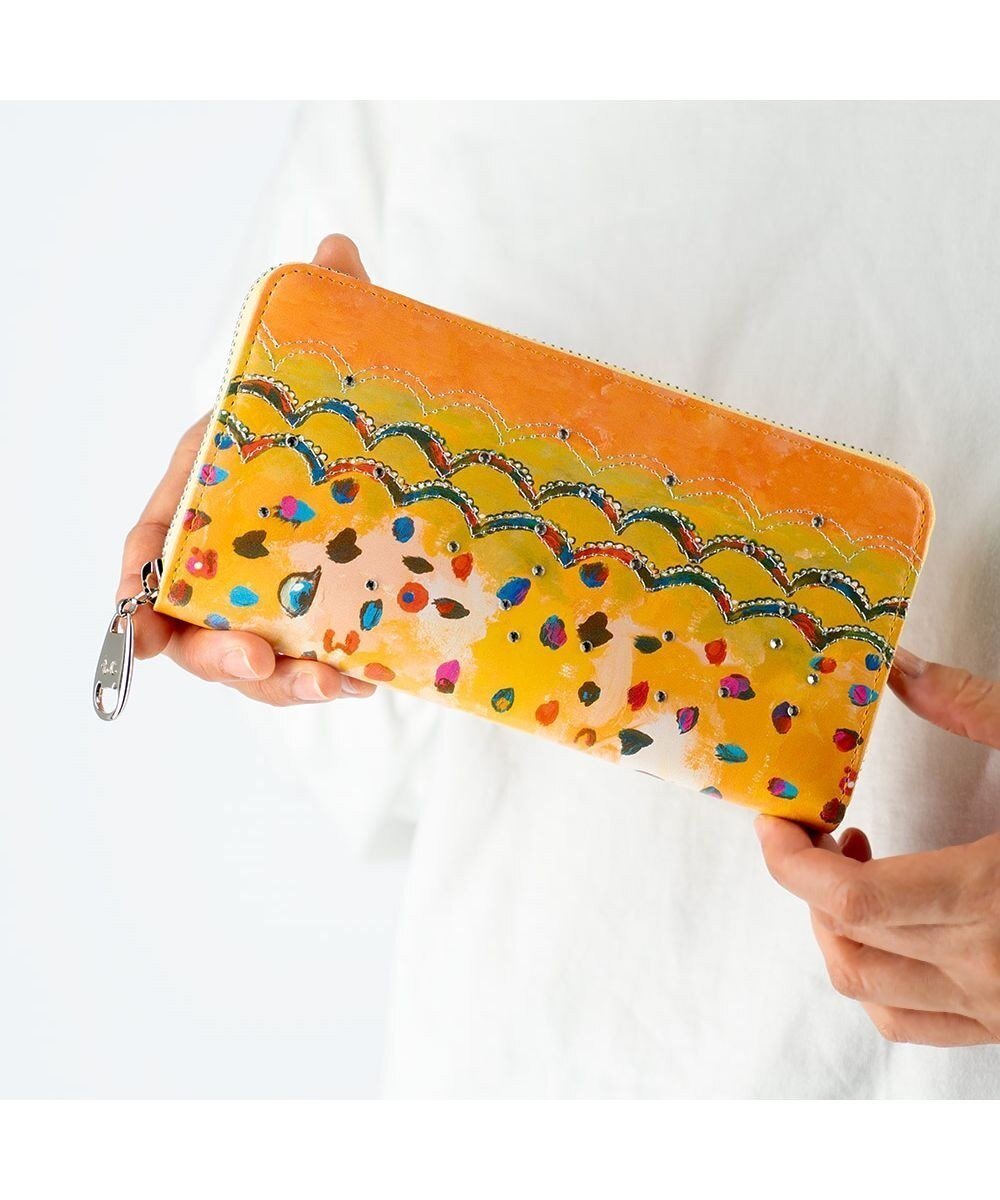 【ツモリチサト キャリー/tsumori chisato CARRY】のカラフルレオパード ラウンドファスナー長財布 インテリア・キッズ・メンズ・レディースファッション・服の通販 founy(ファニー) 　ファッション　Fashion　レディースファッション　Ladies' Fashion Online　財布　Wallets　イエロー　Yellow　エレガント 上品　Elegant　グラデーション　Gradation　ネコ　Cat　ヒョウ　Leopard　ビジュー　Bijou　ポケット　Pocket　ラウンド　Round　手描き　Hand Drawn　財布　Wallet　イエロー|ID: prp329100004551906 ipo3291000000032583107