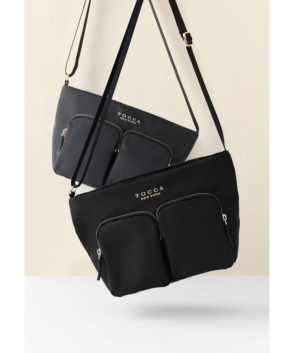 【トッカ/TOCCA】のVIA METRO POCHETTE ポシェットバッグ インテリア・キッズ・メンズ・レディースファッション・服の通販 founy(ファニー) 　ファッション　Fashion　レディースファッション　Ladies' Fashion Online　バッグ　Bag　冬　Winter　クラウン　Crown　ジップ　Zip　フロント　Front　ポケット　Pocket　ポシェット　Pochette　ラベンダー　Lavender　リュクス　Luxe　旅行　Travel　A/W・秋冬　Aw・Autumn/Winter・Fw・Fall-Winter　財布　Wallet　ブラック系|ID: prp329100004551932 ipo3291000000032171213