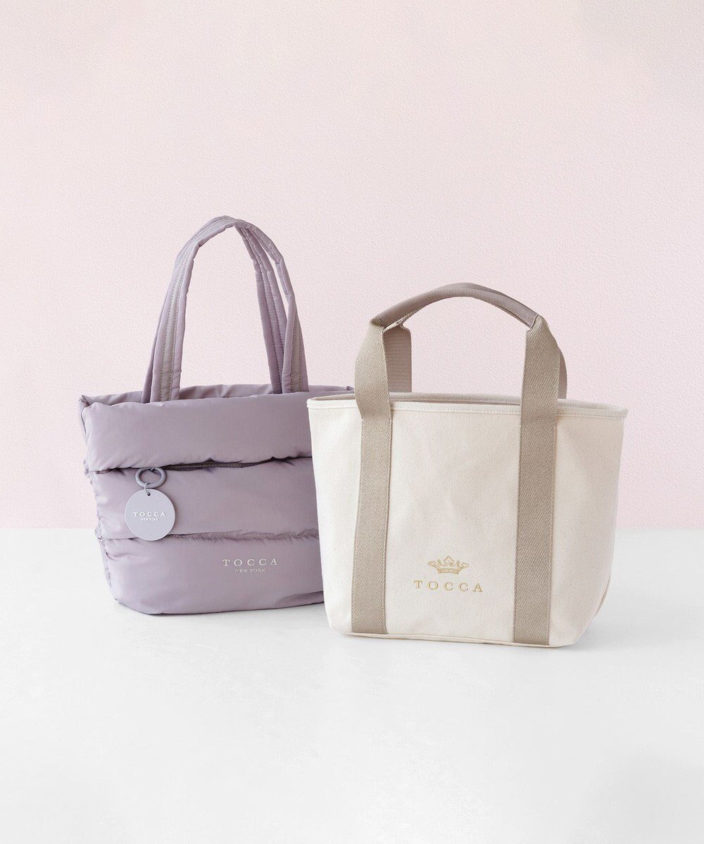 【トッカ/TOCCA】のLUMINA STRADA CANVAS TOTE キャンバストートバッグ インテリア・キッズ・メンズ・レディースファッション・服の通販 founy(ファニー) 　ファッション　Fashion　レディースファッション　Fashion for Women　バッグ　Bags　クラウン　Crown, Royal Motif　シンプル　Simple, Minimal　財布　Wallet, Purse　ポケット　Pocket, Pocket Detail　リュクス　Luxury, Elegant, High-End, Chic　A/W・秋冬　Autumn/Winter　冬　Winter / This Winter　ビジネス 仕事 通勤　Business / Work / Commuting　ベージュ×ゴールド|ID: prp329100004551940 ipo3291000000032171250