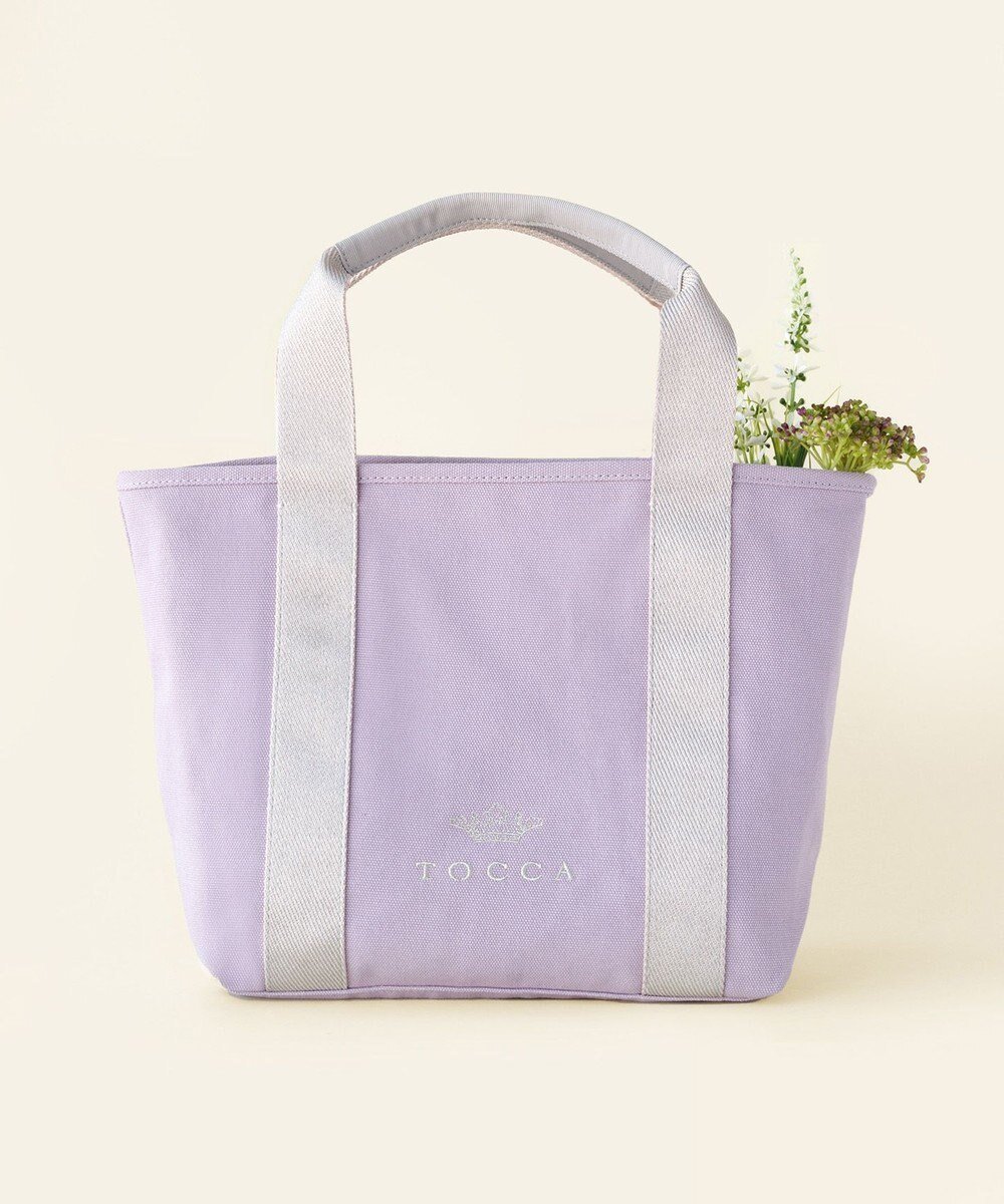 【トッカ/TOCCA】のLUMINA STRADA CANVAS TOTE キャンバストートバッグ インテリア・キッズ・メンズ・レディースファッション・服の通販 founy(ファニー) 　ファッション　Fashion　レディースファッション　Fashion for Women　バッグ　Bags　クラウン　Crown, Royal Motif　シンプル　Simple, Minimal　財布　Wallet, Purse　ポケット　Pocket, Pocket Detail　リュクス　Luxury, Elegant, High-End, Chic　A/W・秋冬　Autumn/Winter　冬　Winter / This Winter　ビジネス 仕事 通勤　Business / Work / Commuting　ラベンダー×シルバー|ID: prp329100004551940 ipo3291000000032171255