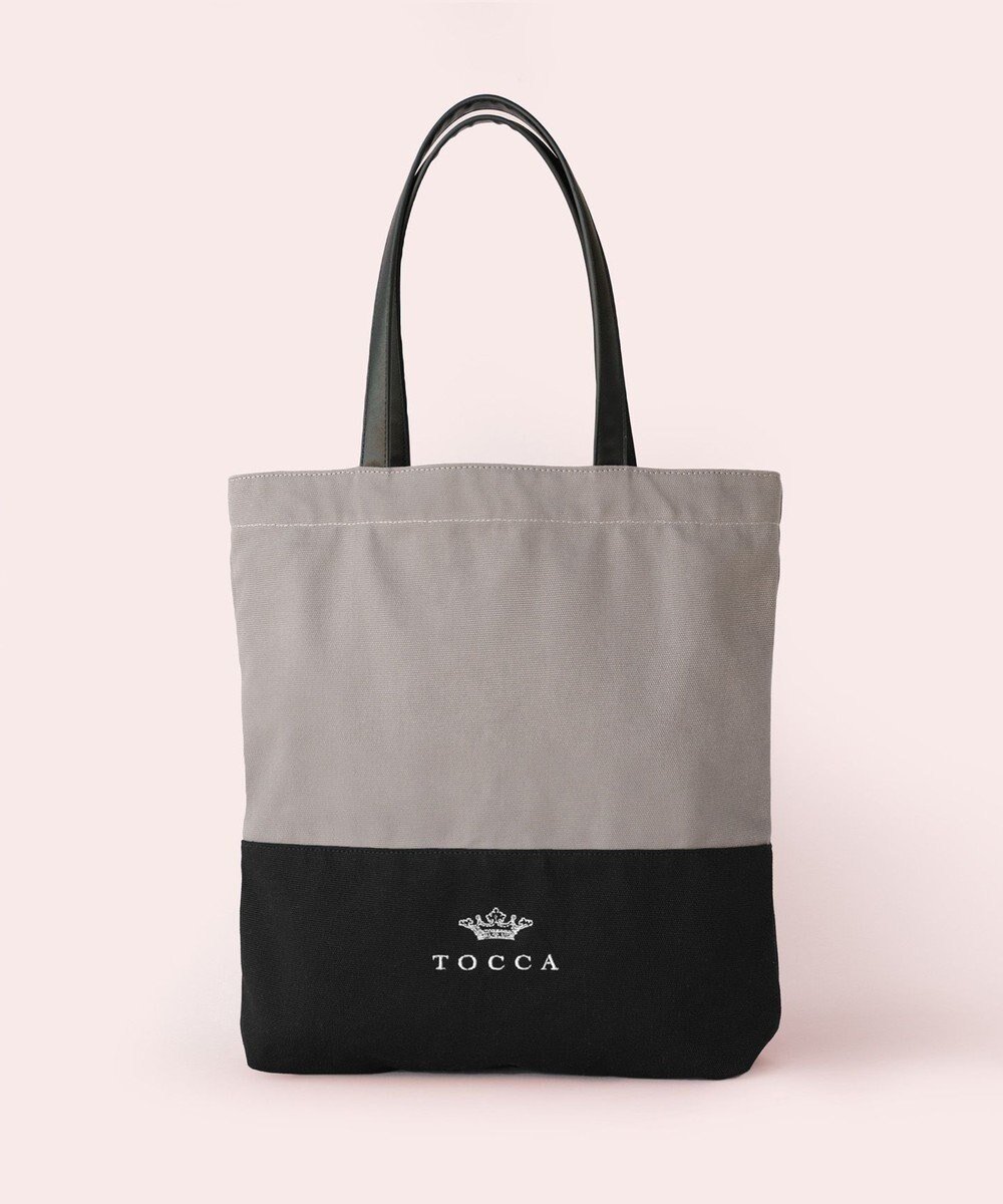 【トッカ/TOCCA】の【A4サイズ対応】CITTA CARINA TOTEBAG トートバッグ インテリア・キッズ・メンズ・レディースファッション・服の通販 founy(ファニー) 　ファッション　Fashion　レディースファッション　Fashion for Women　バッグ　Bags　冬　Winter / This Winter　キャンバス　Canvas, Canvas Fabric　クラウン　Crown, Royal Motif　フロント　Front, Front Design　ポケット　Pocket, Pocket Detail　モダン　Modern, Contemporary　リュクス　Luxury, Elegant, High-End, Chic　ワンポイント　One Point, Statement Accent　A/W・秋冬　Autumn/Winter　財布　Wallet, Purse　ビジネス 仕事 通勤　Business / Work / Commuting　ライトグレー系|ID: prp329100004551945 ipo3291000000032171289