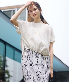 【23区/NIJYUSANKU】 【SLOW/一部店舗限定】ナチュラルピケワッシャー ブラウス人気、トレンドファッション・服の通販 founy(ファニー) ファッション Fashion レディースファッション WOMEN トップス・カットソー Tops/Tshirt シャツ/ブラウス Shirts/Blouses エアリー Airy 春 Spring 洗える Washable ギャザー Gather ストライプ Stripe フォルム Form ワッシャー Washer S/S・春夏 Ss・Spring/Summer NEW・新作・新着・新入荷 New Arrivals おすすめ Recommend 夏 Summer エレガント 上品 Elegant 2025年 2025 2025春夏・S/S Ss,Spring/Summer,2025 |ID:prp329100004551969