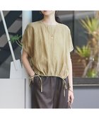 【23区/NIJYUSANKU】の【SLOW/一部店舗限定】ナチュラルピケワッシャー ブラウス モスグリーン系|ID:prp329100004551969