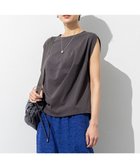 【23区/NIJYUSANKU】の【SLOW/一部店舗限定】ライトツイストコットン 切り替えデザイン Tシャツ グレー系|ID:prp329100004551984