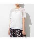 【23区/NIJYUSANKU】の【SLOW/一部店舗限定】シースルートリコット シアー Tシャツ ホワイト系|ID:prp329100004551997