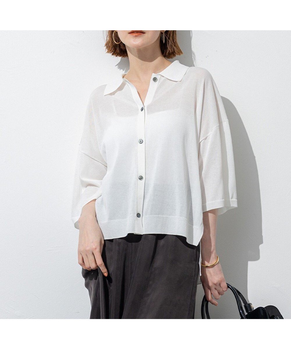 【23区/NIJYUSANKU】の【SLOW/一部店舗限定】シアーサマー ニット 人気、トレンドファッション・服の通販 founy(ファニー) 　ファッション　Fashion　レディースファッション　Fashion for Women　トップス・カットソー　Cut & Sew Tops　ニット　Knit Tops & Sweaters　春　Spring　カーディガン　Cardigan, Knitwear　スリット　Slit, Slit Detail　セーター　Sweater, Knitwear　ダブル　Double, Double-Breasted　S/S・春夏　SS, Spring/Summer, Warm Season　夏　Summer　2025年　2025　2025春夏・S/S　Spring/Summer 2025 SS25　 other-1|ID: prp329100004552003 ipo3291000000034994303