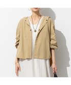 【23区/NIJYUSANKU】の【SLOW/一部店舗限定】UVカット/撥水/接触冷感 ナイロンタスランタフタ ライトブルゾン ベージュ系|ID:prp329100004552025