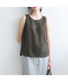 【23区/NIJYUSANKU】の【SLOW/一部店舗限定】ブライトヴィンテージクロス ノースリーブ ブラウス グレー系|ID:prp329100004552062