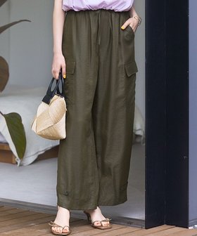 【23区/NIJYUSANKU】 【SLOW/一部店舗限定】ブライトヴィンテージクロス カーゴパンツ人気、トレンドファッション・服の通販 founy(ファニー) ファッション Fashion レディースファッション Fashion for Women パンツ Pants & Trousers インナー Innerwear 春 Spring カーゴパンツ Cargo Pants, Utility Pants シアー Sheer, See-Through ノースリーブ Sleeveless, No-Sleeve ボトム Bottoms, Lower Wear リラックス Relax, Relaxed Fit ワイド Wide, Wide Fit ワッシャー Washer, Crinkled Finish S/S・春夏 SS, Spring/Summer, Warm Season 再入荷 Restock / Back in Stock 夏 Summer エレガント 上品 Elegant 2025年 2025 2025春夏・S/S Spring/Summer 2025 SS25 |ID:prp329100004552068