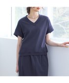 【23区/NIJYUSANKU】の【SLOW/WEB限定】ラスティックテリー Vネック カットソー 人気、トレンドファッション・服の通販 founy(ファニー) ファッション Fashion レディースファッション Fashion for Women トップス・カットソー Cut & Sew Tops シャツ・ブラウス・オフィスカジュアル Elegant Blouses & Button-Ups ロングTシャツ・Tシャツ Longline T-Shirts & Tees カットソー・ベーシックTシャツ Cut-and-Sewn Tops / Stretch Tees & Basics Vネックトップス V-Neck Tops / V-Cut Neckline Shirts 春 Spring カットソー Cut and Sewn Top ランダム Random, Irregular S/S・春夏 SS, Spring/Summer, Warm Season 夏 Summer 2025年 2025 2025春夏・S/S Spring/Summer 2025 SS25 thumbnail ダルブルー系|ID: prp329100004552074 ipo3291000000032297565